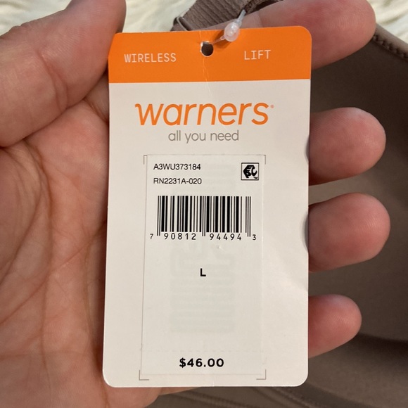 Warners Wireless Lift Bra size L brand new with tags please see all pictures - Picture 9 of 13